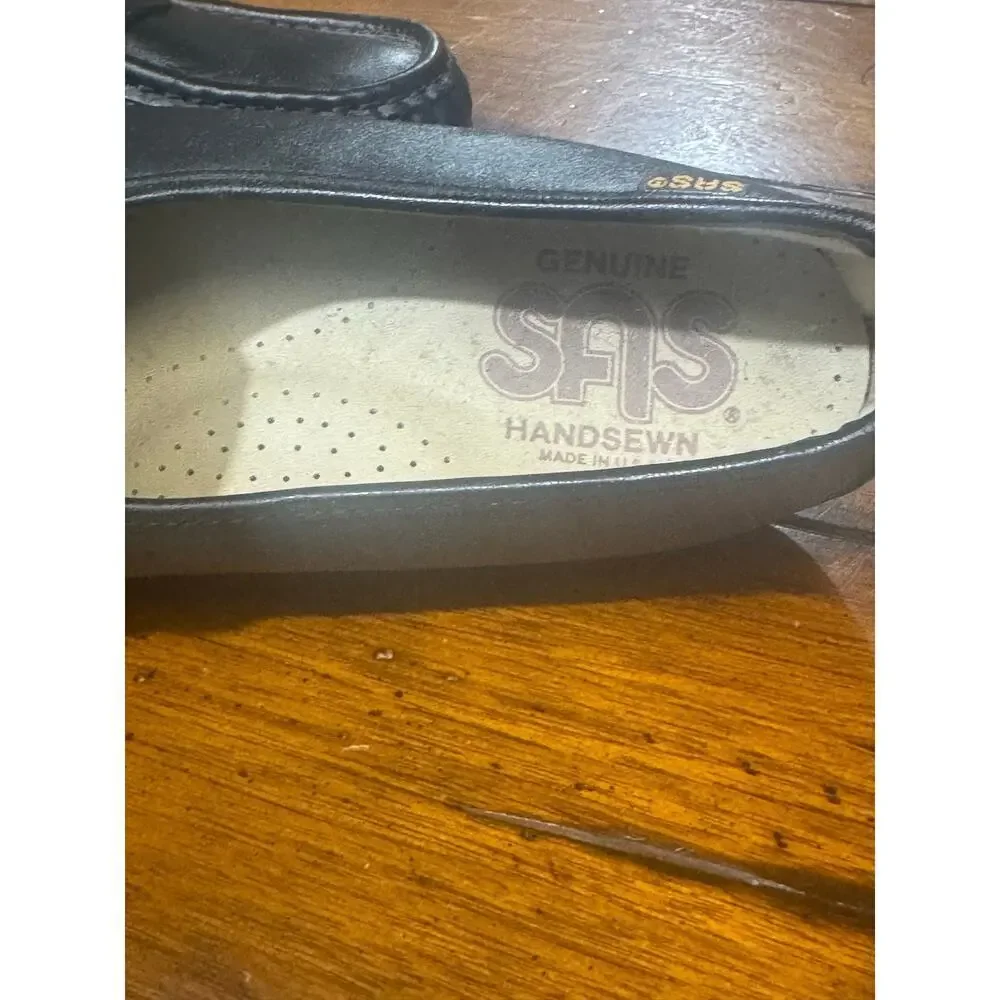 SAS Loafers Womens Size 8 M Black Leather Slip On Comfort Shoes size 10